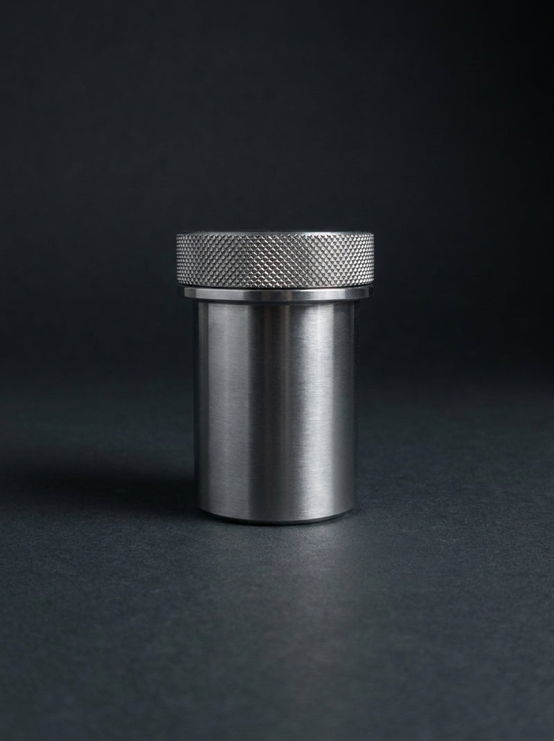 CANISTER 135 polished stainless steel 35mm film canister